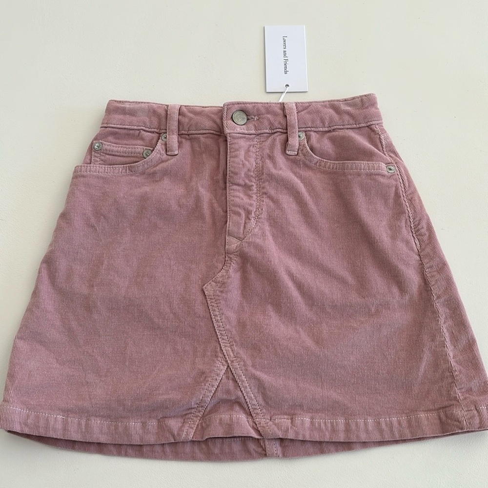 New Lovers and Friends pink corduroy skirt 23 Wyatt Skirt in Rosemont - Picture 5 of 12